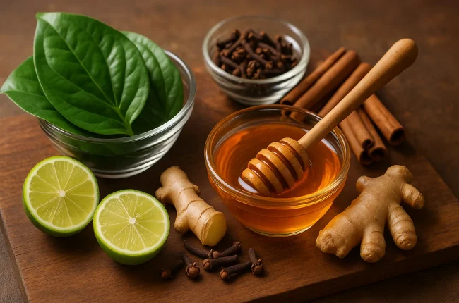 Obat bau mulut tradisional ampuh dari bahan alami seperti daun sirih, jahe, dan cengkeh.