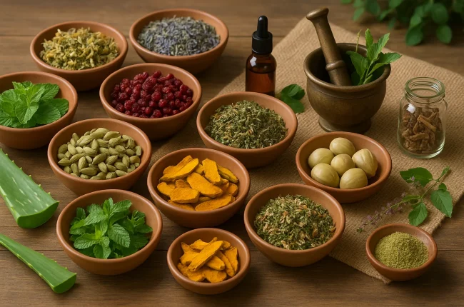 tanaman herbal ayurveda