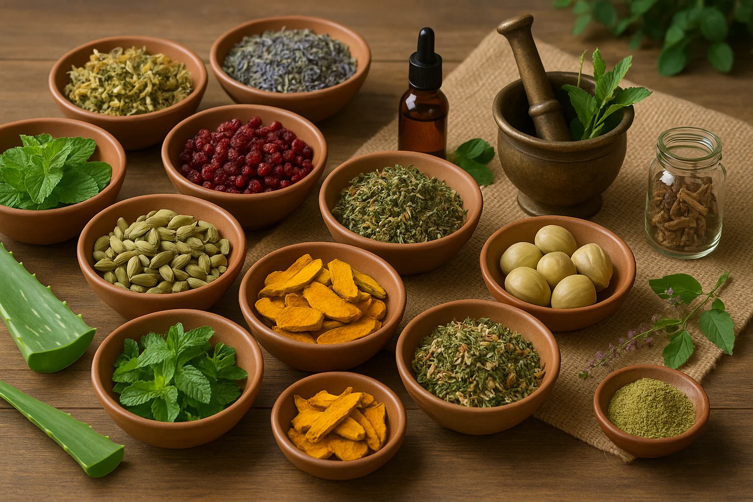 tanaman herbal ayurveda