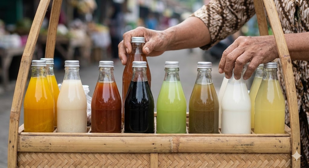 Filosofi Jamu Gendong: Makna 8 Botol dalam Siklus Kehidupan Manusia