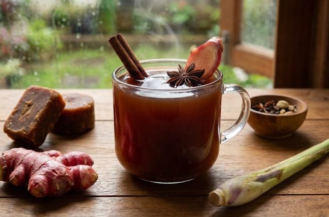 resep wedang jahe merah gula aren: hangat dan melegakan tenggorokan